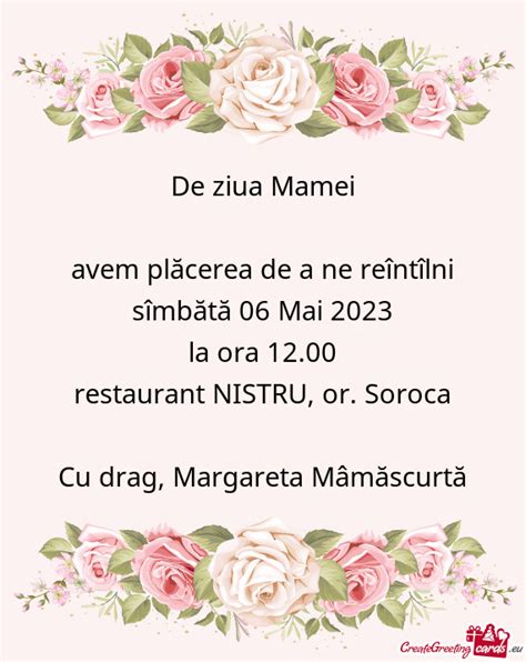 De Ziua Mamei Free Cards