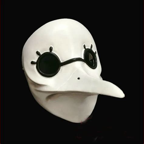 Hot White Masquerade Mask Venetian Long Nose Bird Doctor Plague Mask ...