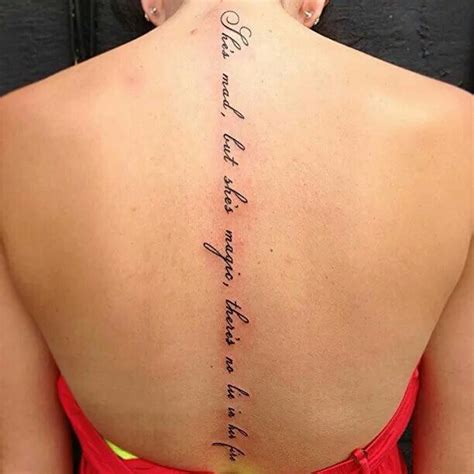 Nice Quote Spine Tattoos For Women Tattoo Quotes Quote Tattoos