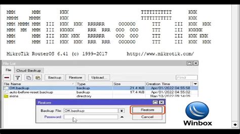 How To Backup And Restore Mikrotik Router Configuration Mikrotik