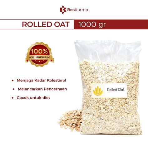 Jual Reguler Rolled Oat Kg Oatmeal Gandum Utuh Original Shopee