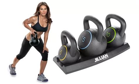 On Jillian Michaels Kettlebell Set Groupon Goods