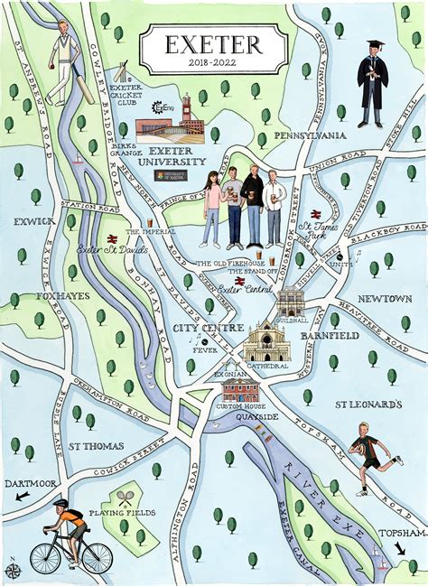 Exeter Map Camilla Charnock