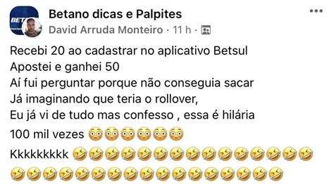 Fala Bet on Twitter INACREDITÁVEL Suporte do betsuloficial diz