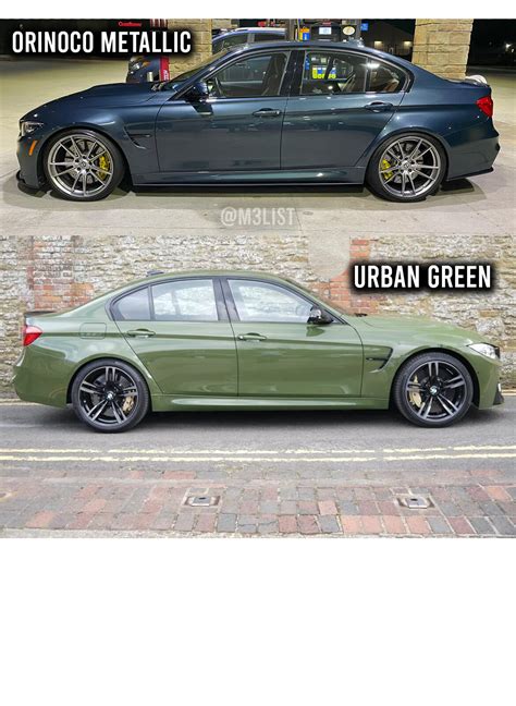 Orinoco Metallic or Urban Green? BMW F80 M3 Individual paint colors ...