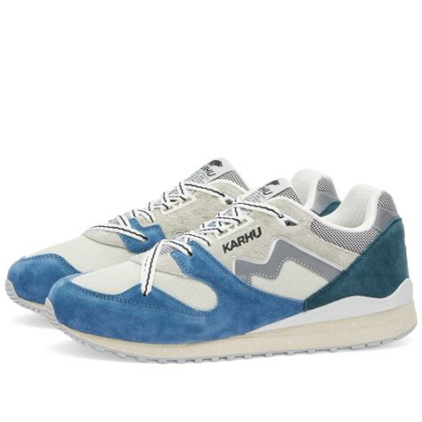 Karhu Men's Synchron Classic Sneakers in Coronet Blue/Silver Lining Karhu