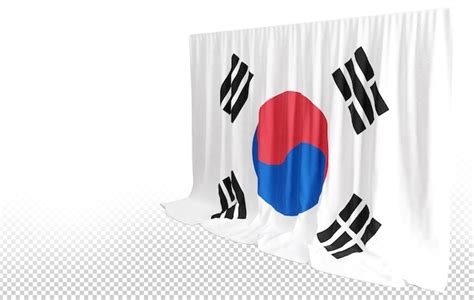 Cortina De Bandera De Corea Del Sur En Representaci N D Llamada