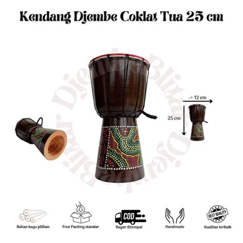 Jual Kendang Jimbe Cm Mainan Gendang Ketipung Alat Musik Tradisional