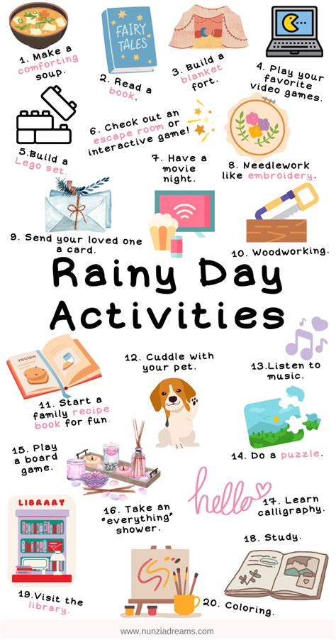 39 Rainy Day Activities For Adults You'll Love - NunziaDreams