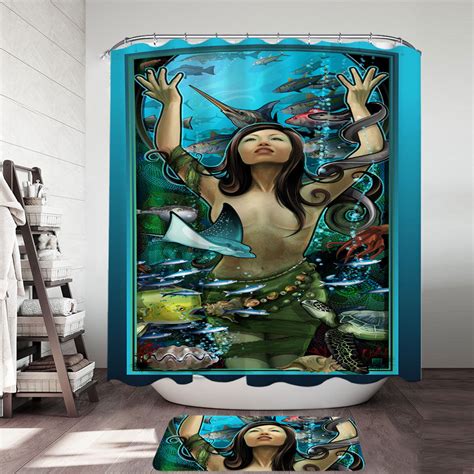 Underwater Sexy Woman The Goddess Of Marine Life Shower Curtain Is Just