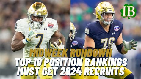 Notre Dame Midweek Rundown Top 10 Players Must Get Recruits In 2024