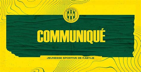 Ligue 1 J22 PAC 1 0 JSK Communiqué de la JS Kabylie Media Foot DZ