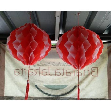 Jual Hiasan Lampion Merah Putih Aksesoris Dekorasi Hut Ri Agustusan