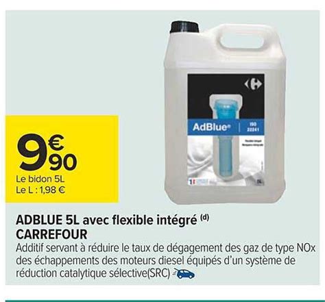 Promo Adblue 5l Avec Flexible Intégré Carrefour chez Carrefour