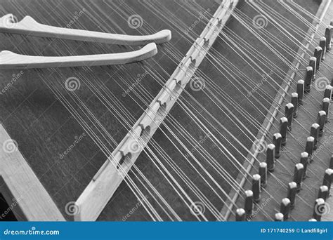 Ukrainian Tsymbaly Instrument Close Up Stock Image Image Of Pegs