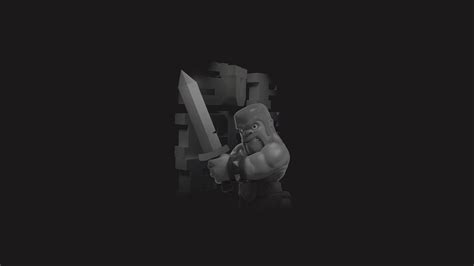 Clash Of Clans Barbarian 4k Wallpaperhd Games Wallpapers4k Wallpapers