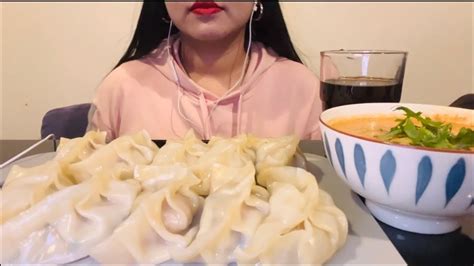 Asmr Soup Momo Mukbang Dumplings Eating Sound Subscribe Asmr Momo