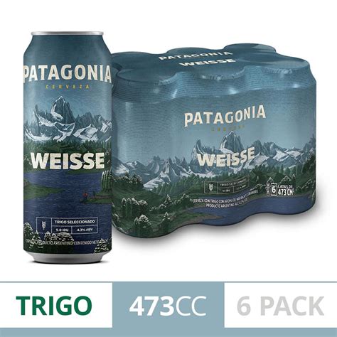 Cerveza Con Trigo Patagonia Weisse 6 Pack 473 Ml Lata Disco