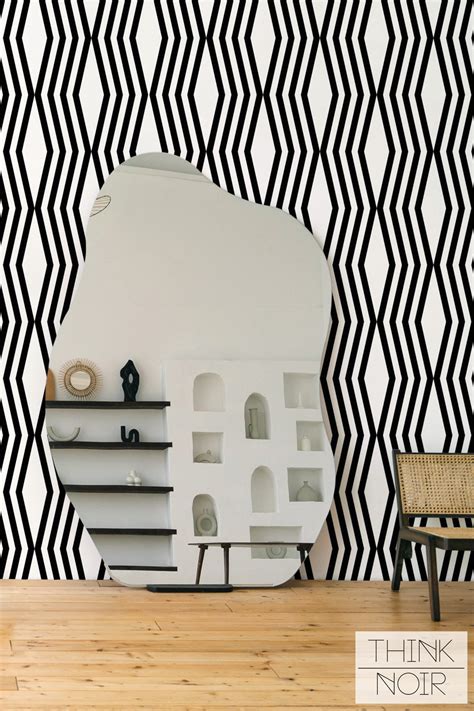 Trendy Bold Geometric Wallpaper For Walls Thinknoirwallpaper