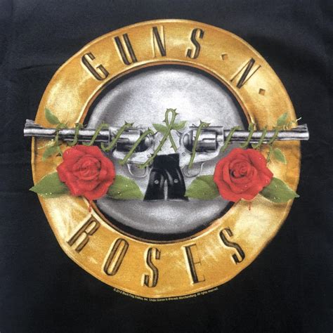 ⚡️ Guns 'n' Roses band T-shirt. Classic GnR logo... - Depop