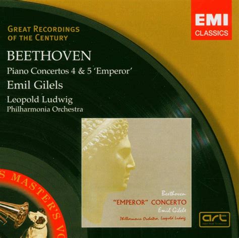 Beethoven Piano Concerto Nos 4 5 Emil Gilels Emil Gilels Amazon