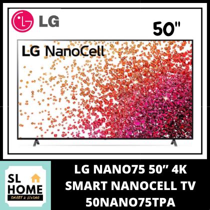 LG 50NANO75TPA NANO75 50 4K SMART NANOCELL TV WITH AI THINQ 2021