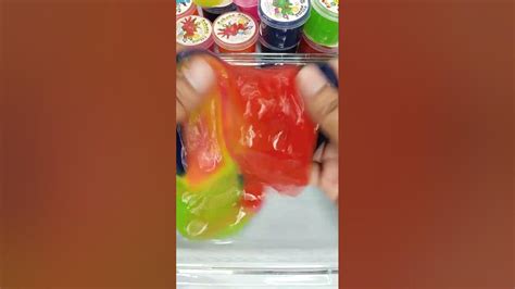 Very Satisfying Rainbow Slime Asmr Video Shorts Asmr Best Youtube