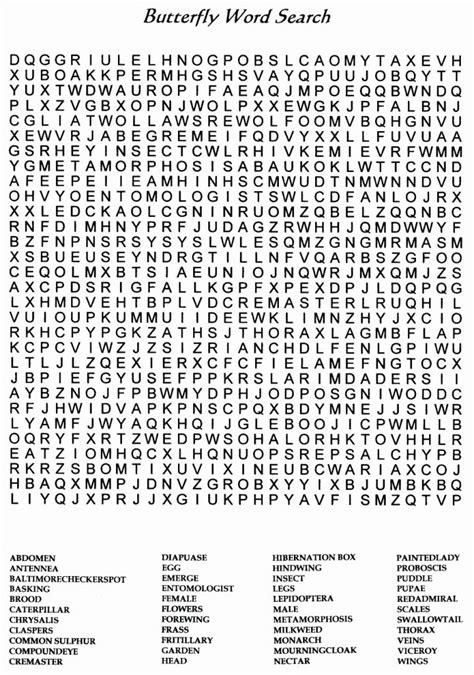 Free Printable Word Searches Difficult