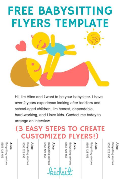 Here's your free babysitting flyers template to promote your sitting ...