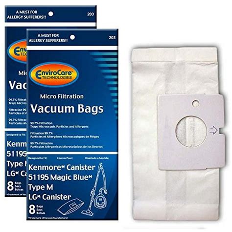 56 Kenmore Type M Sears 51195 Magic Blue Lg Vacuum Bags Ultracare