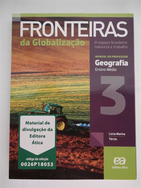 Pnld 2018 Livro Professor Geografia Fronteiras Marina 3º Ano R 120