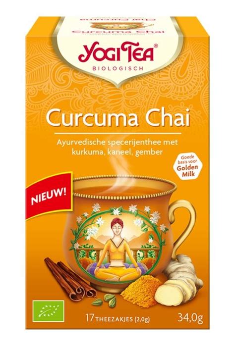 Yogi Tea Curcuma Turmeric Chai Tea Bio 17 Zakjes Vitadvice BV