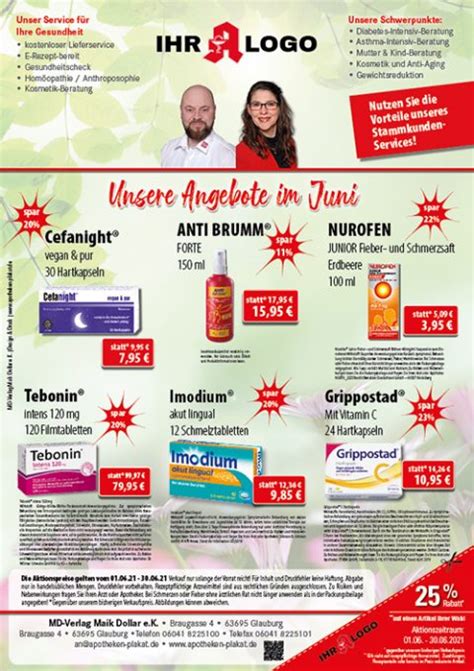 Apothekenwerbung Design And Druck Für Apotheken Plakate Flyer