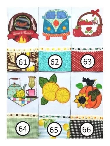 Kit Panos De Prato Bordados Patchwork Bainha Brinde Mercadolivre