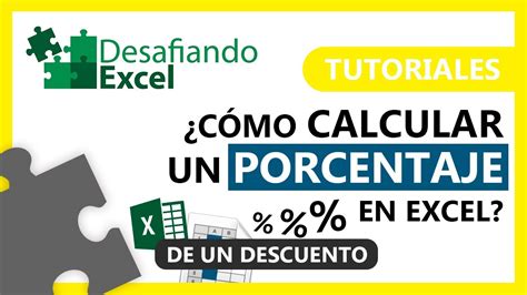 Cómo calcular el PORCENTAJE de un DESCUENTO en Excel Tutoriales de