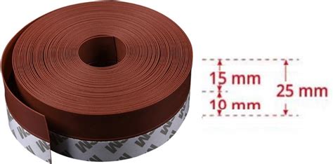 Zelfklevende Rood Bruine Tochtstrip 5 Meter 2 5cm Breed