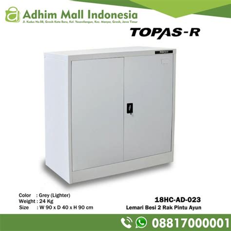 Jual TOPAS R LEMARI BESI 2 RAK PINTU AYUN 312F18HC AD 023 Kota