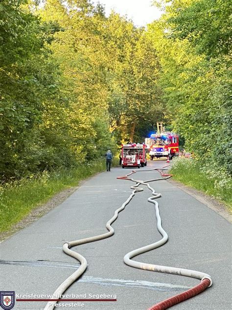 Kreisfeuerwehrverband Segeberg Einsatz Holzschuppen Im Vollbrand