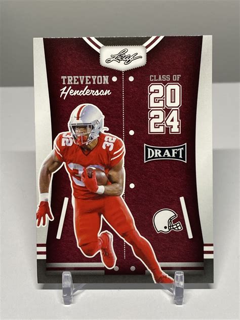 81 TreVeyon Henderson Class Of 2024 2023 Leaf Draft RC Rookie EBay