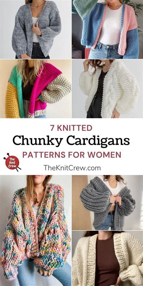 7 Knitted Chunky Cardigan Patterns For Women The Knit Crew