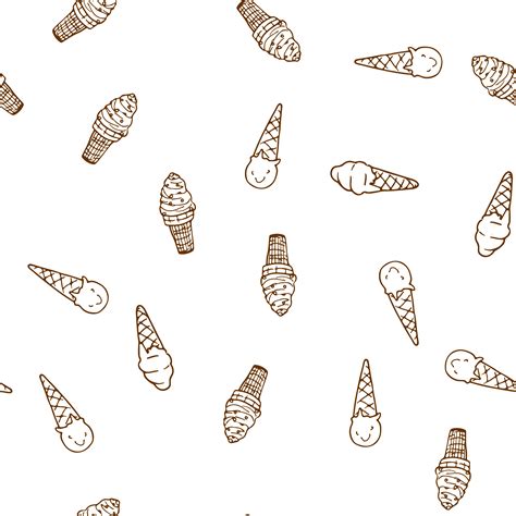 Ice Cream Pattern Vector Art, Icons, and Graphics for Free Download