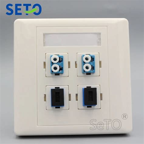 Seto 86 Type Dual Optical Sc Dual Optical Lc Connector Coupler Outlet