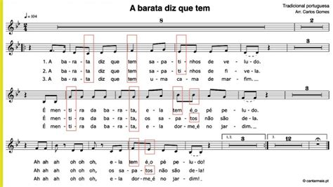 Cantar Mais Tradicionais A Barata Diz Que Tem