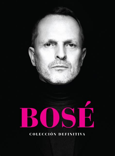 Miguel Bosé Colección Definitiva la portada del disco