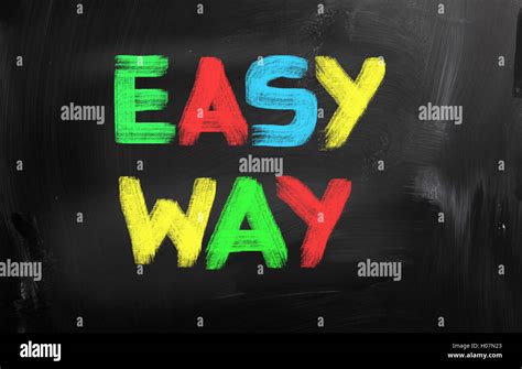 Easy Way Concept Stock Photo - Alamy