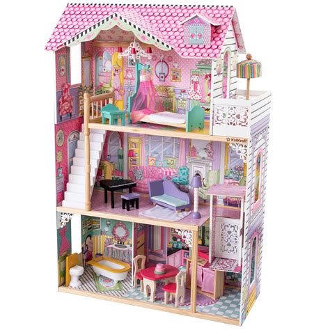 Kidkraft Annabelle Wooden Dollhouse With Elevator 17 Accessories