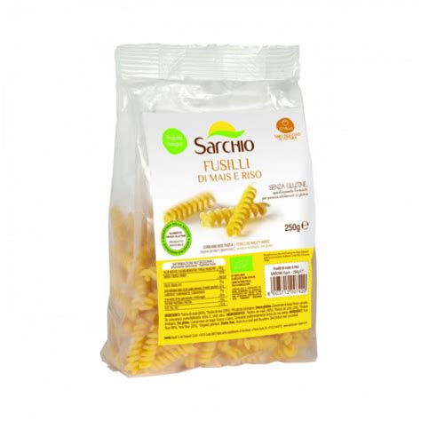 Paste Fusilli Bio Fara Gluten Din Porumb Si Orez Sarchio G Deco