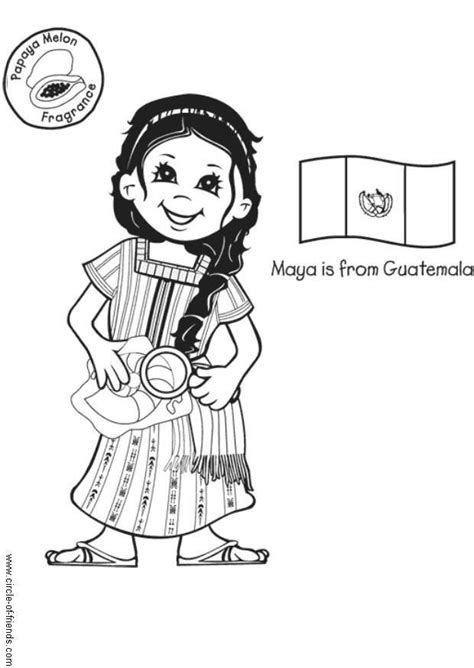 Mayas Dibujos Para Colorear