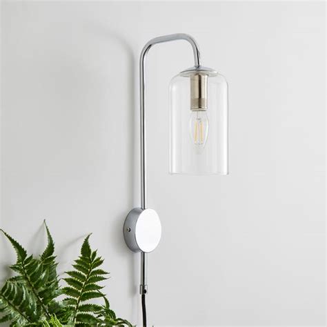 Palazzo Clear Wall Light Dunelm