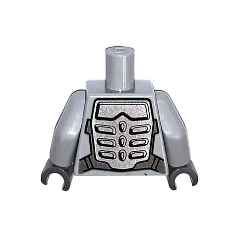 LEGO Medium Stone Gray Minifig Torso With Silver Armor 76382 88585